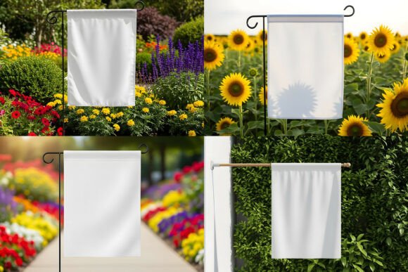 Download Garden Flags Jpg Mockups Set - Flags Collection