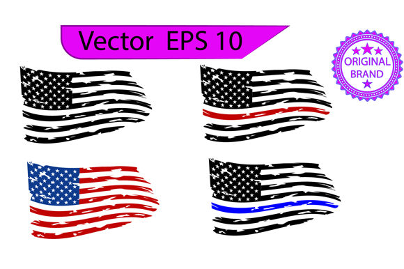 Download Distressed American Flags - Premium Resources