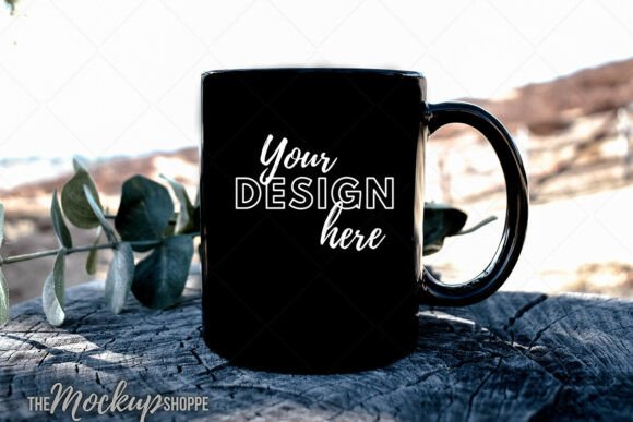 Download Black 11oz Mug Mockup, Fall Mug Mockup - Premium Resources
