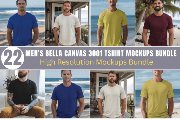 Download Men's Bella Canvas 3001 Tshirt Mockups - Bella canvas 3001 tshirt Collection