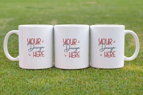 Download Set of Three 11oz Mug Mockup - 11oz mug mockup Collection