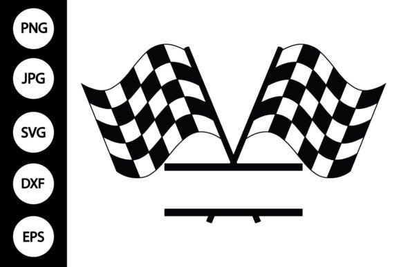 Download Racing Flags Split Name Frame SVG - Flags Collection