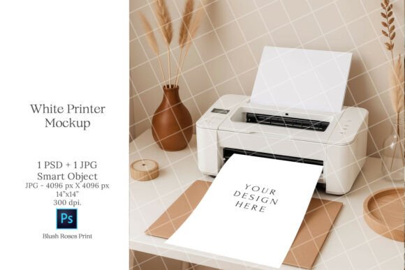 Download White Printer Blank Sheet Mockup PSD - Premium Resources